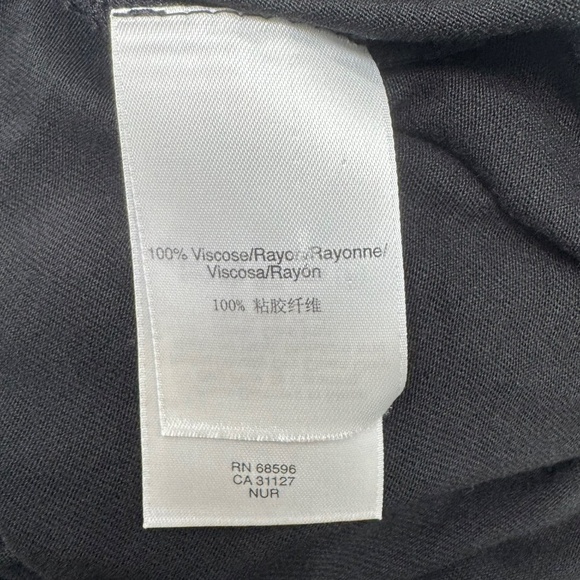 DKNY BLACK DOUBLE LAYER SWING OPEN CARDIGAN - Picture 10 of 12